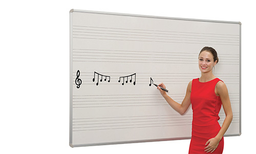 Whiteboards with markings make it easier to learn skills such as handwriting. The markings provide structure and cohesion, helping you to write neatly and clearly.